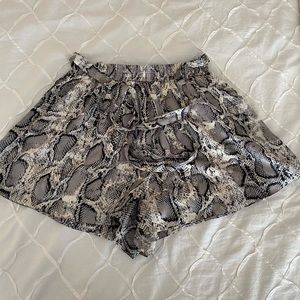 Paper Bag Snake Skin Short